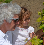 Jim & Ella in Ella's Vineyard